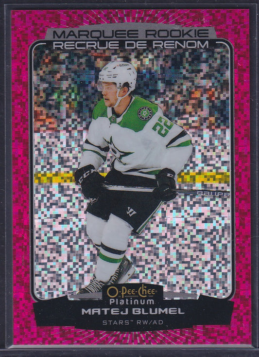 MATEJ BLUMEL - 2022 O-Pee-Chee Platinum Marquee Rookie VIOLET PIXELS #262, /299