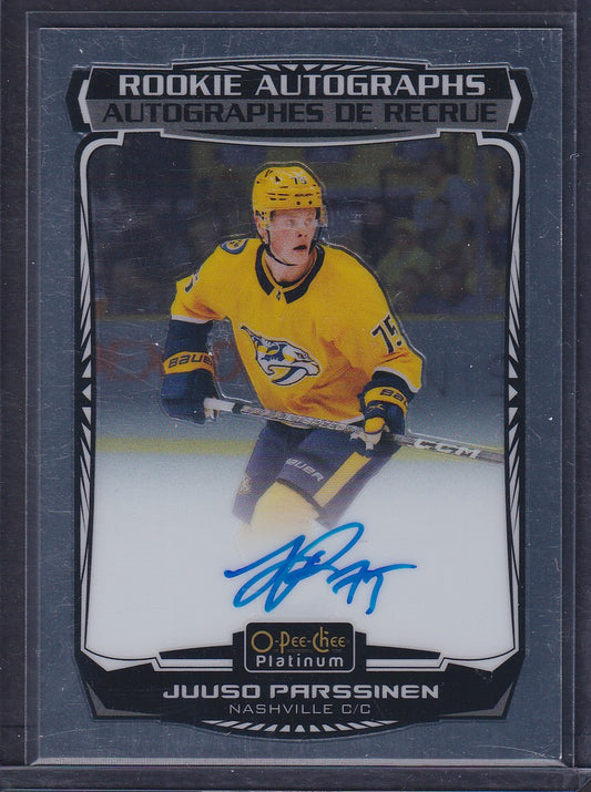 JUUSO PARSSINEN - 2022 O-Pee-Chee Platinum Rookie Auto #R-PA