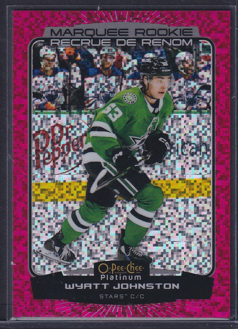WYATT JOHNSTON - 2022 O-Pee-Chee Plat Marquee Rookie VIOLET PIXELS #294, /299