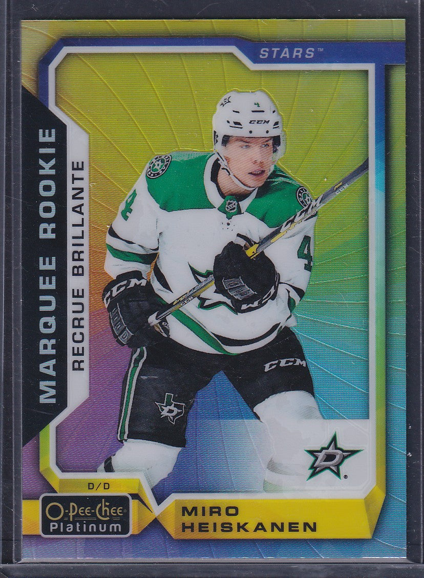 MIRO HEISKANEN - 2018 O-Pee-Chee Platinum Marquee Rookie RAINBOW COLOR WHEEL 175