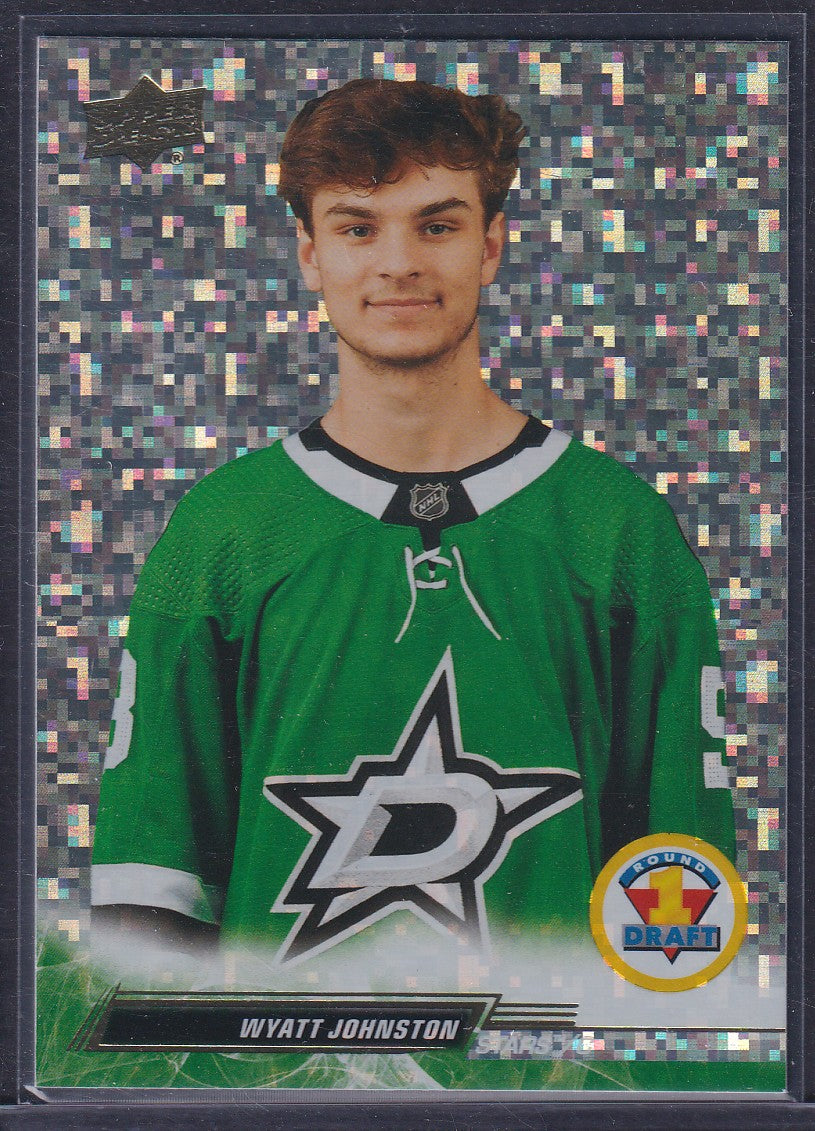 WYATT JOHNSTON - 2022 Upper Deck Extended Draft Round 1 SPECKLED RAINBOW RC #747
