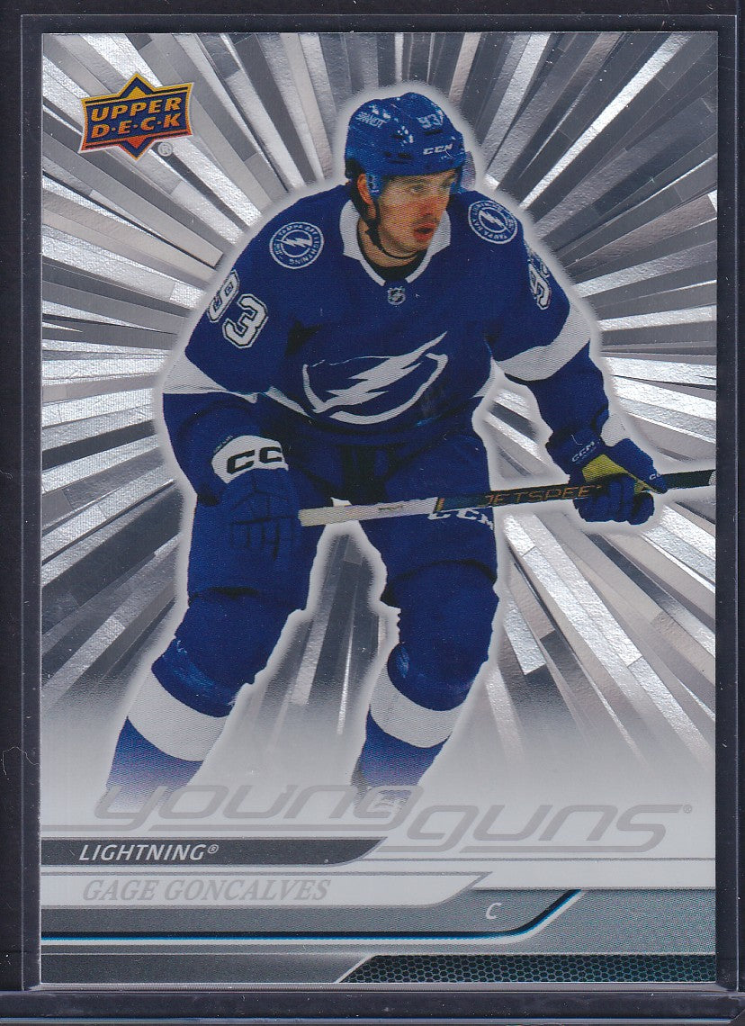 GAGE GONCALVES - 2024 Upper Deck Young Guns SILVER OUTBURST #247