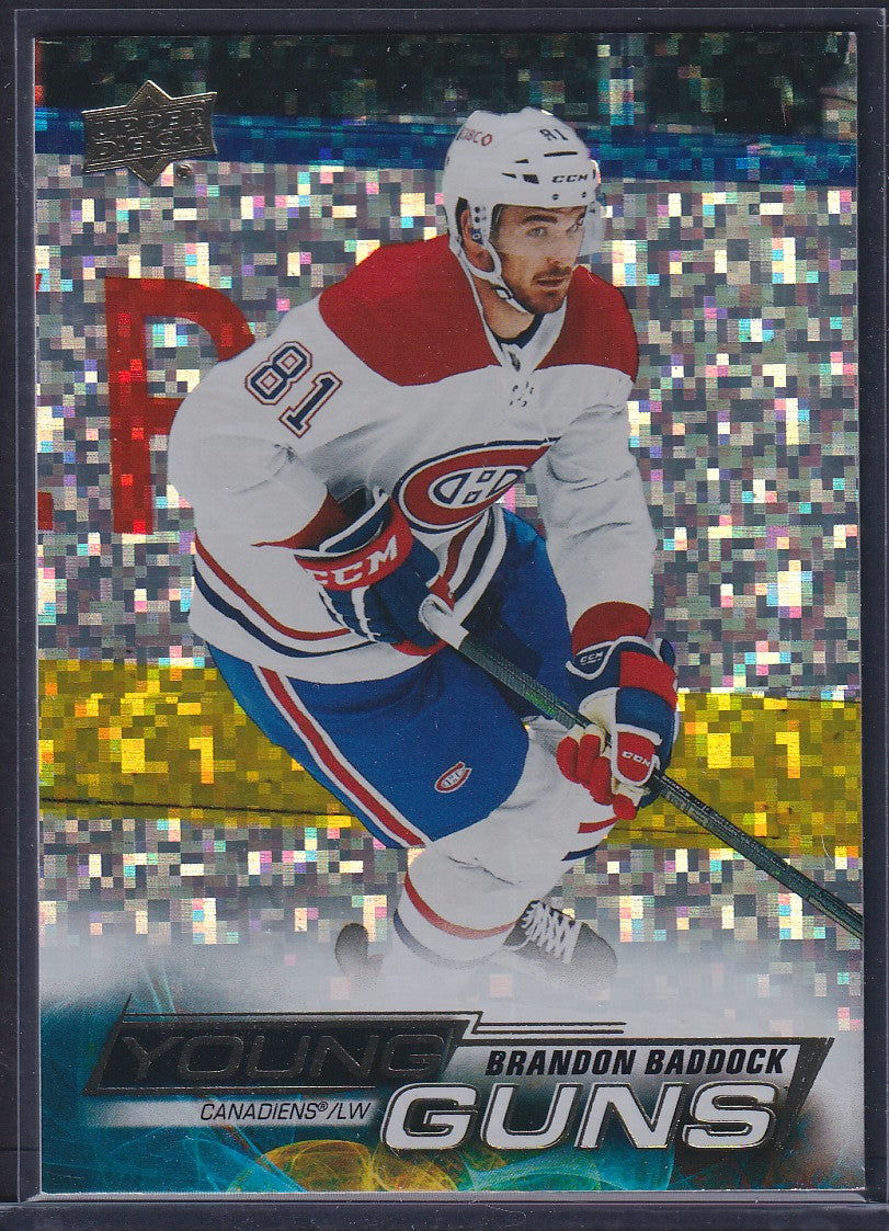 BRANDON BADDOCK - 2022 Upper Deck Young Guns SPECKLED RAINBOW #460