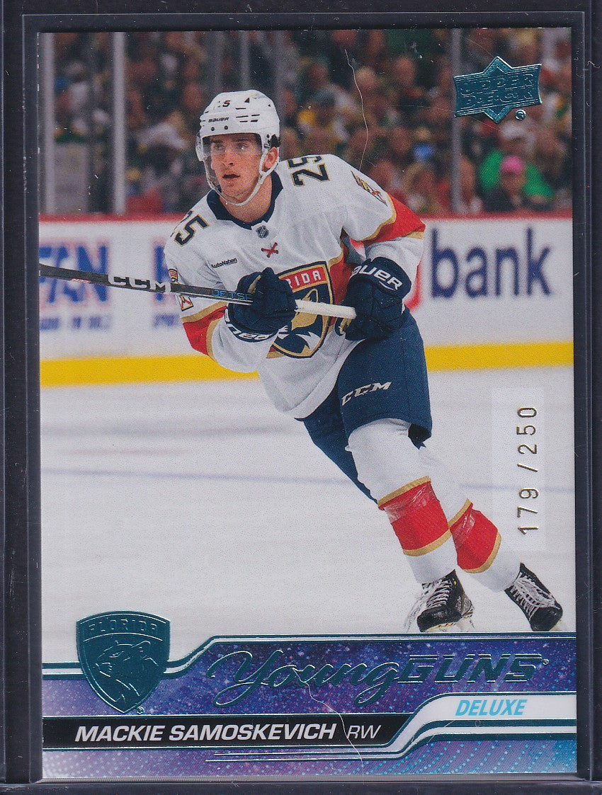 MACKIE SAMOSKEVICH - 2023 Upper Deck Young Guns DELUXE #464, /250