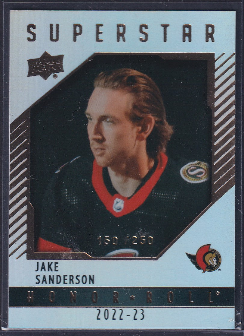 JAKE SANDERSON - 2022 Upper Deck Superstar Honor Roll #HR78, /250