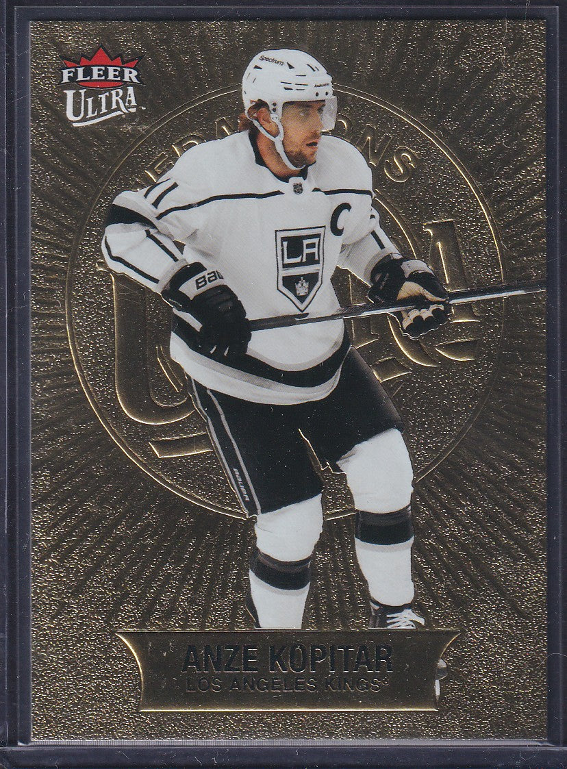 ANZE KOPITAR - 2021 Fleer Ultra Medallions #M-34, /200