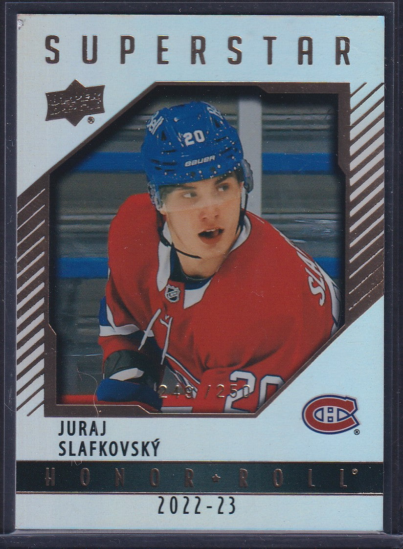 JURAJ SLAFKOVSKY - 2022 Upper Deck Superstar Honor Roll #HR100, /250