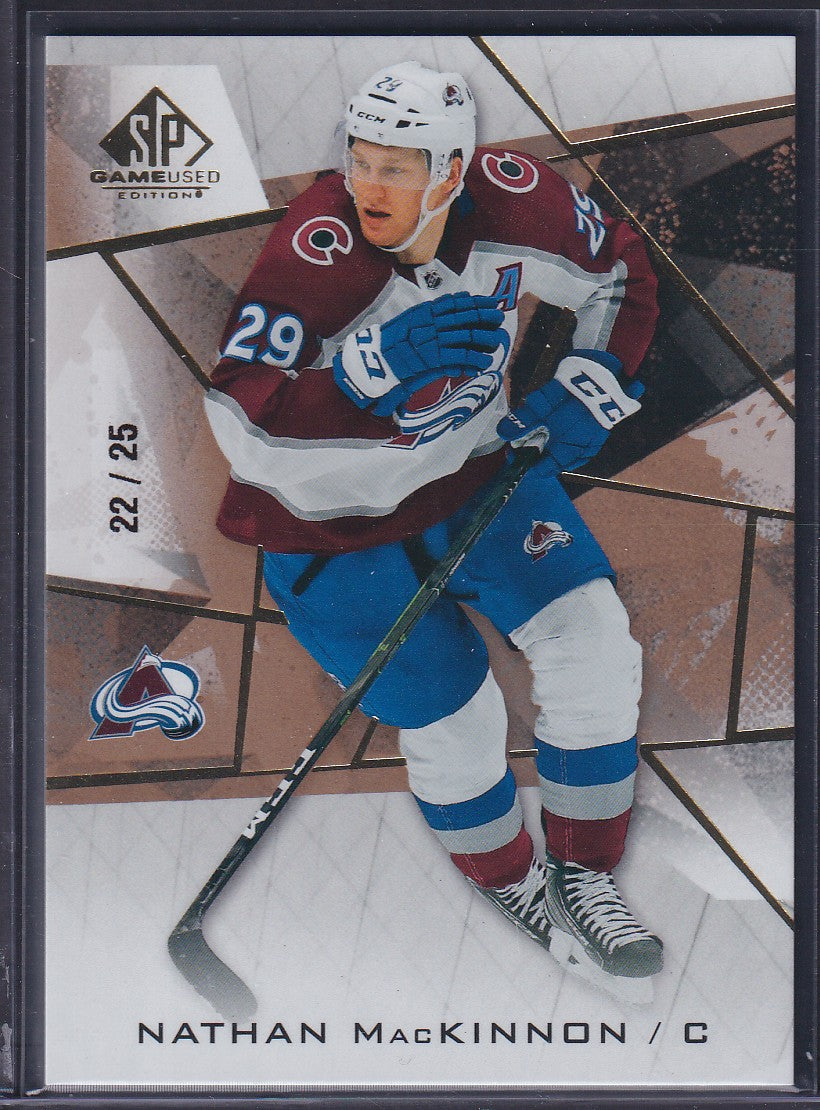 NATHAN MACKINNON - 2021 SP Game Used #30, /25