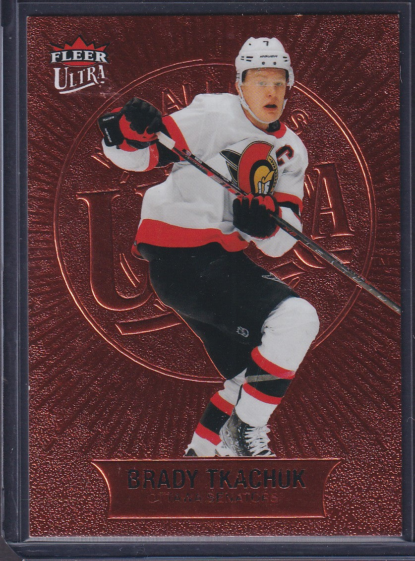 BRADY TKACHUK - 2021 Fleer Ultra Medallions #M-36, /75