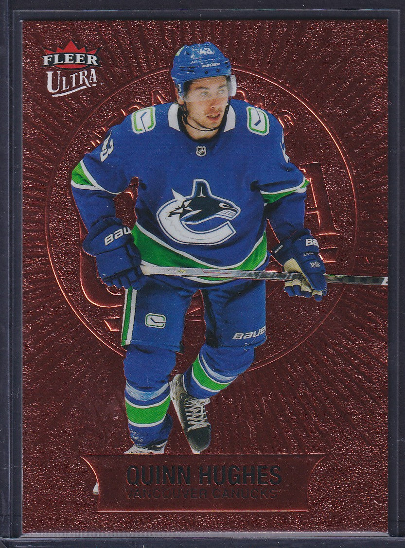 QUINN HUGHES - 2021 Fleer Ultra Medallions #M-37, /75