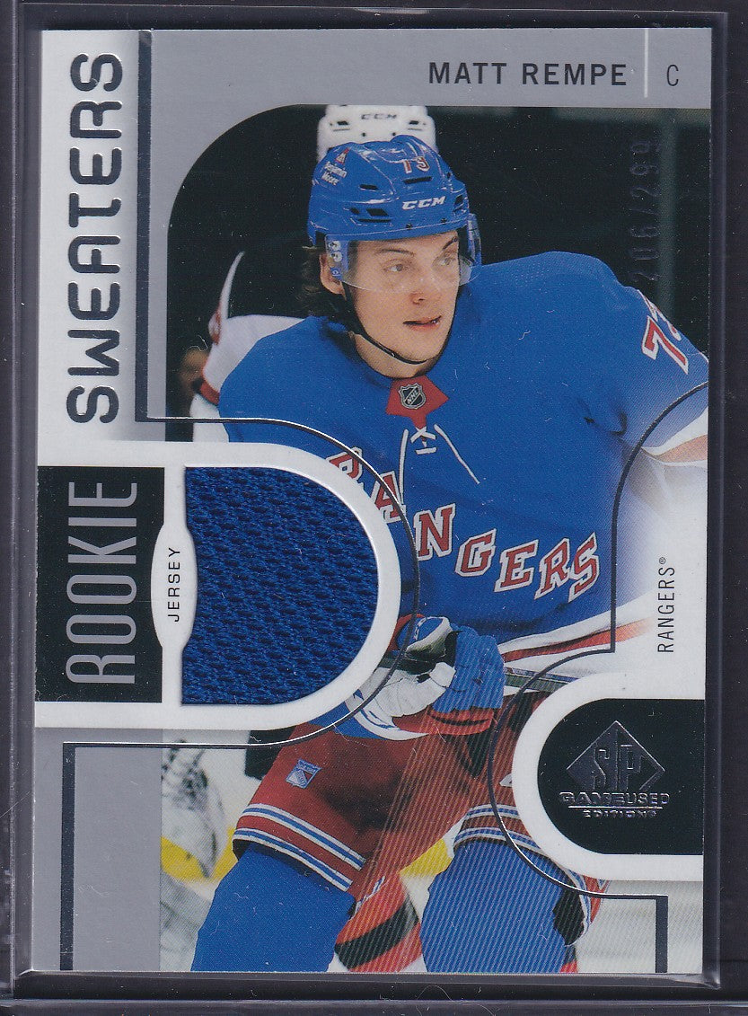 MATT REMPE - 2024 SP Game Used Rookie Sweaters Patch #RS-MR, /299