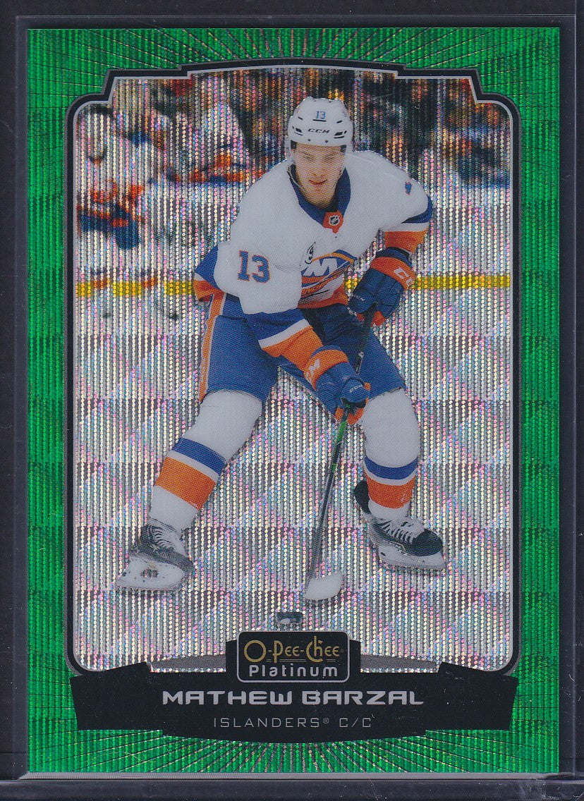 MATHEW BARZAL - 2022 O-Pee-Chee Platinum EMERALD SURGE #127, /10