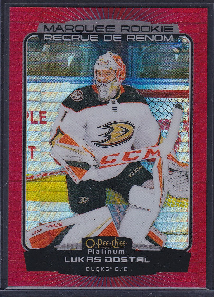 LUKAS DOSTAL - 2022 O-Pee-Chee Platinum Marquee Rookie RED PRISM #210, /199