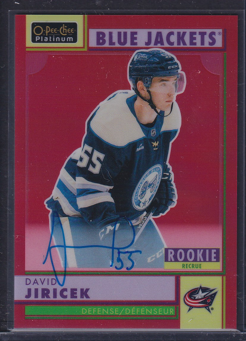 DAVID JIRICEK - 2022 O-Pee-Chee Rookie RED AUTO #R-93