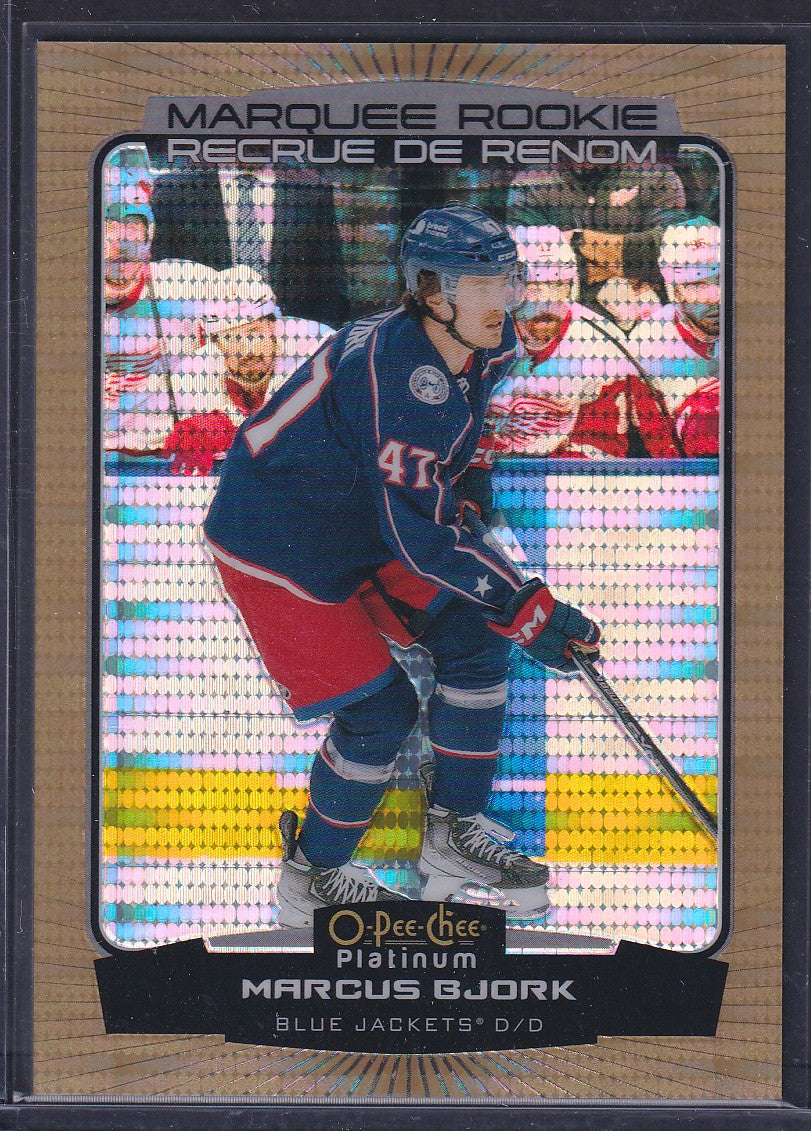MARCUS BJORK - 2022 O-Pee-Chee Platinum Marquee Rookie SEISMIC GOLD #261, /50