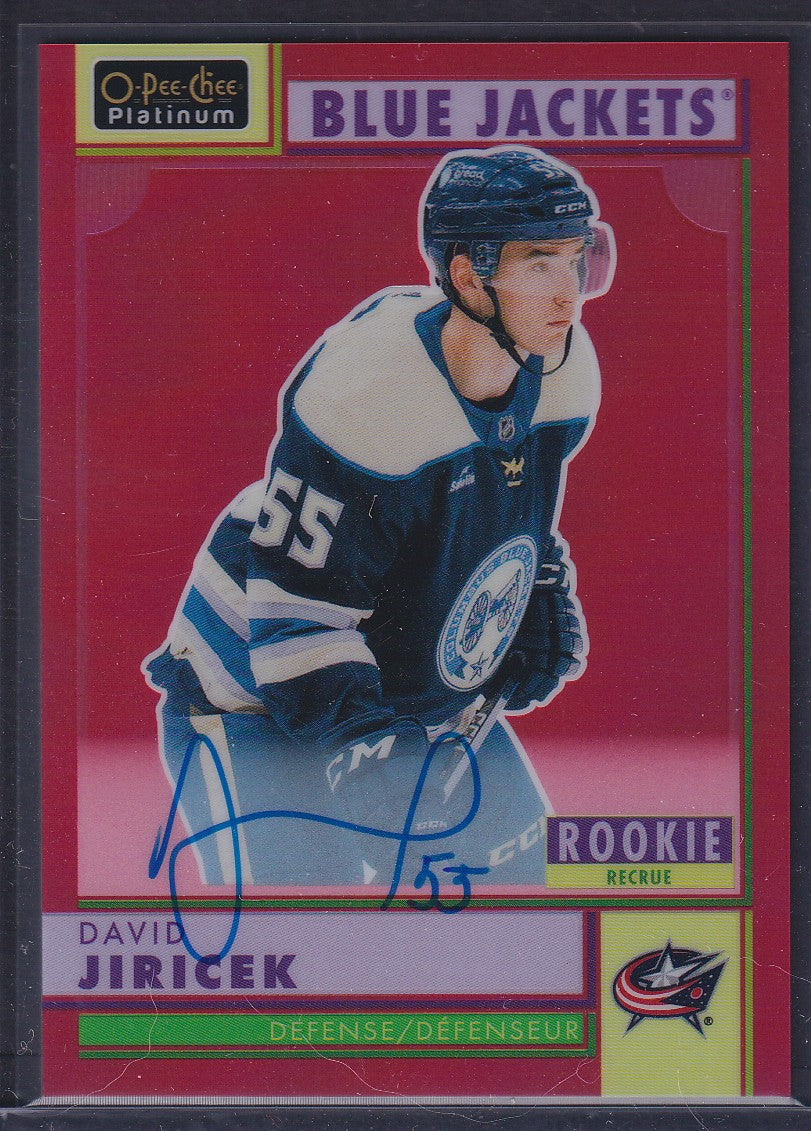 DAVID JIRICEK - 2022 O-Pee-Chee Rookie RED AUTO #R-93