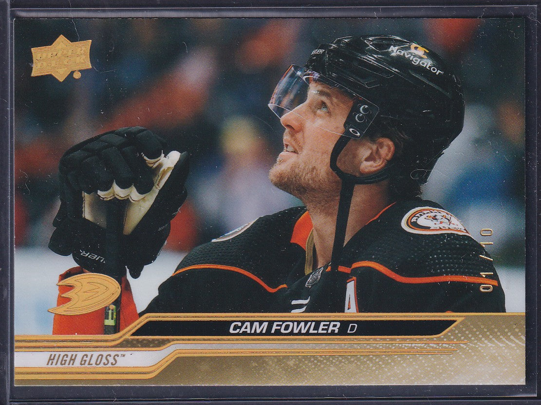 CAM FOWLER - 2023 Upper Deck Series 2 HIGH GLOSS #253, /10