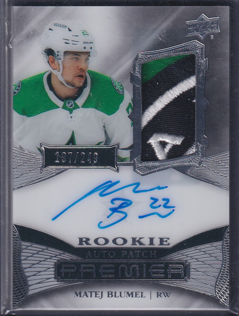 MATEJ BLUMEL - 2022 Upper Deck Premier Rookie Auto Patch #AR-BL, /249
