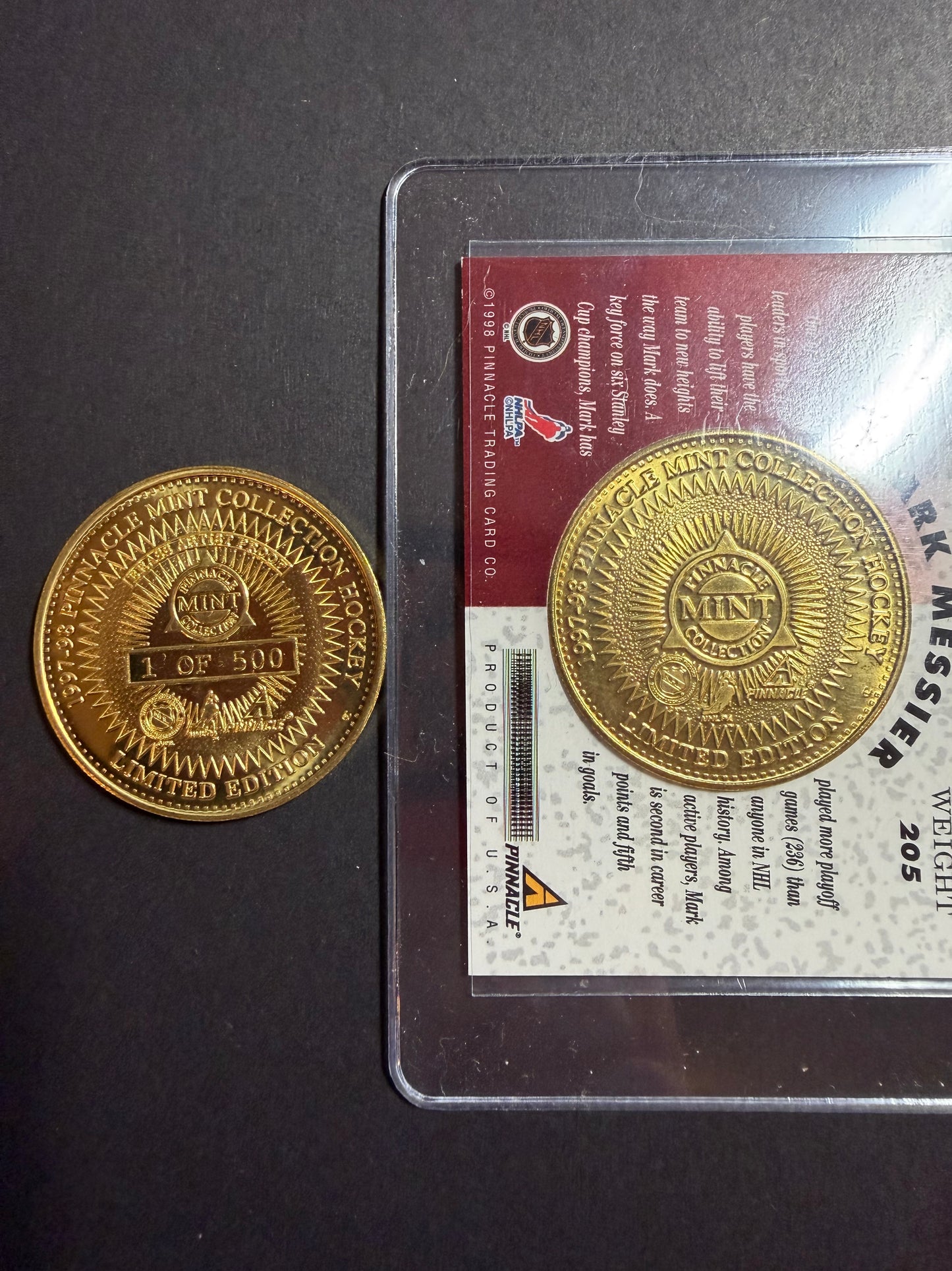 1997 Pinnacle Mint Collection - BRASS & PROOF Coins and Cards - Read Description