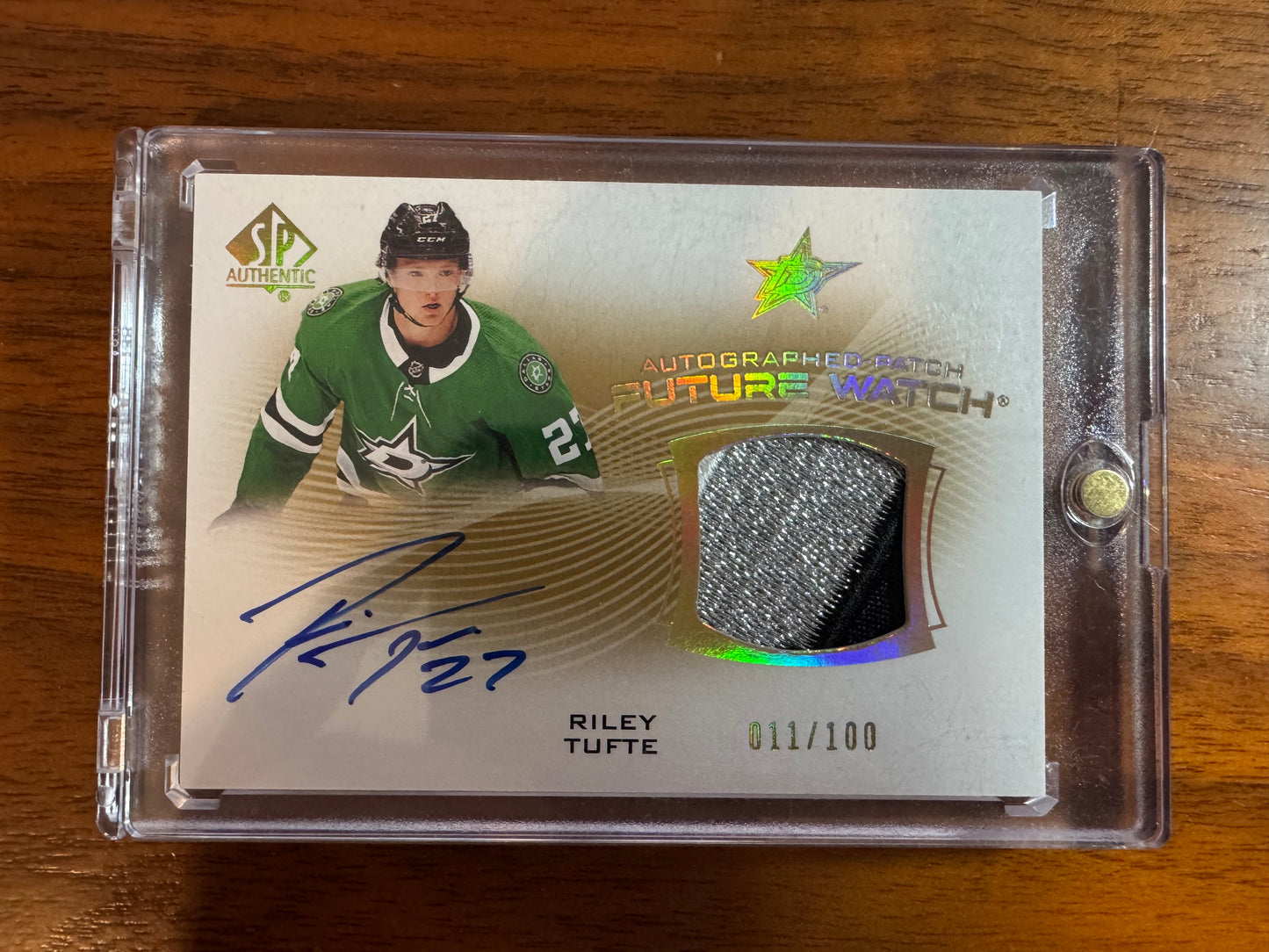RILEY TUFTE - 2021 SP Authentic Future Watch Auto Patch #FWAP-RT, /100