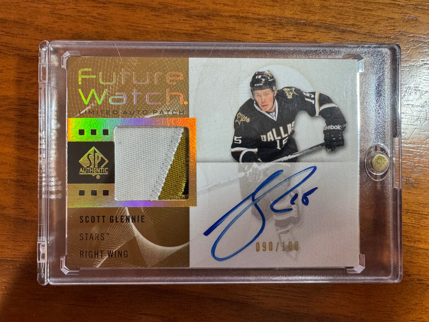 SCOTT GLENNIE - 2012 SP Authentic Future Watch Auto Patch #219, /100