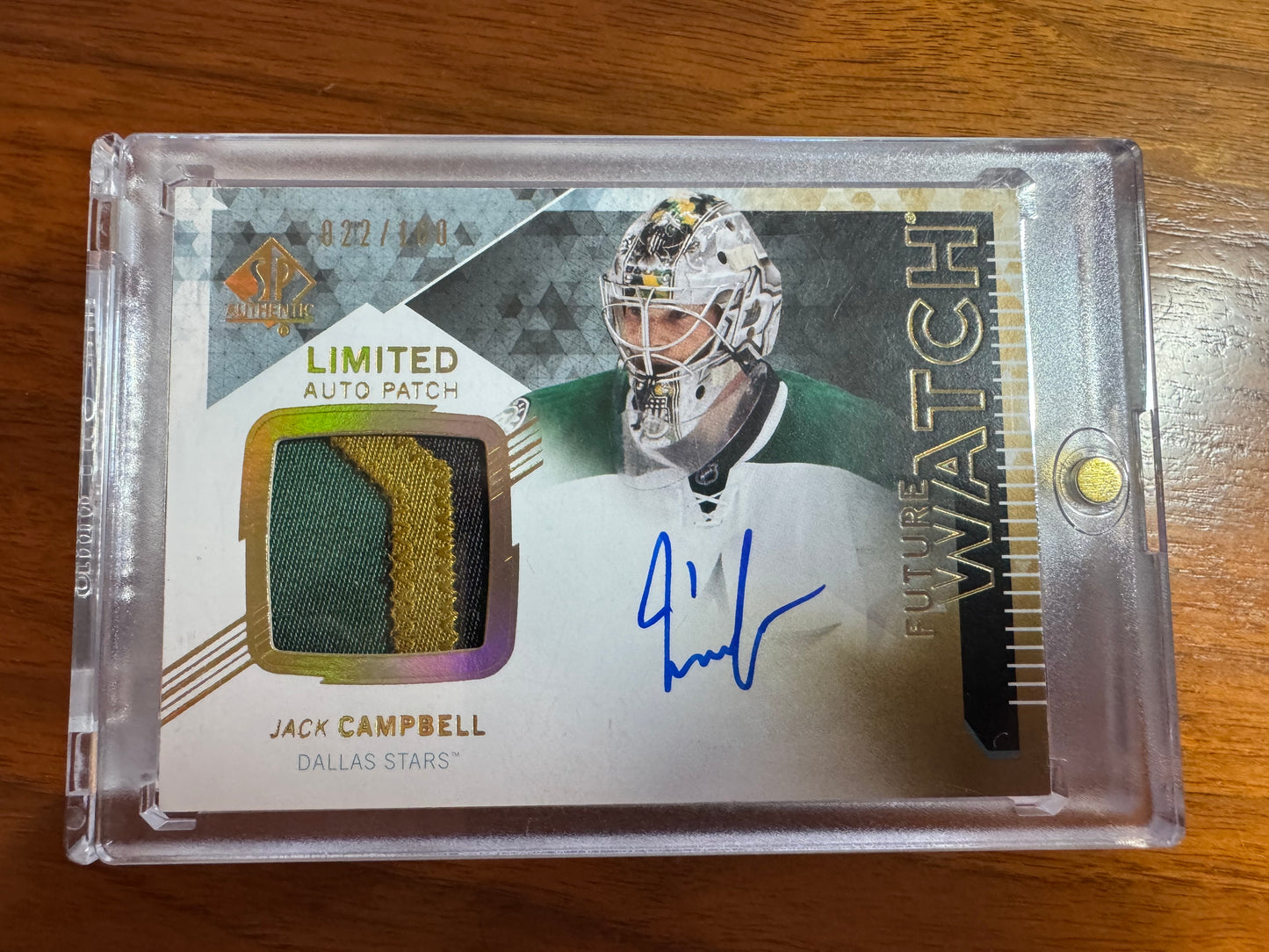 JACK CAMPBELL - 2013 SP Authentic Future Watch Auto Patch #303, /100