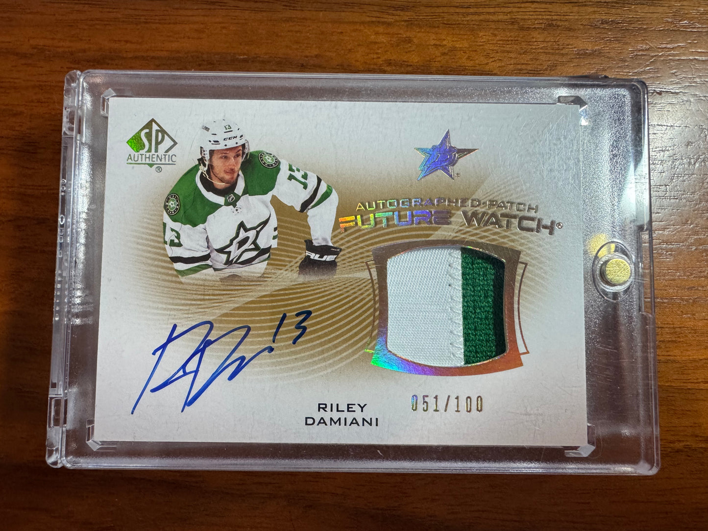 RILEY DAMIANI - 2021 SP Authentic Future Watch Auto Patch #FWAP-RD, /100