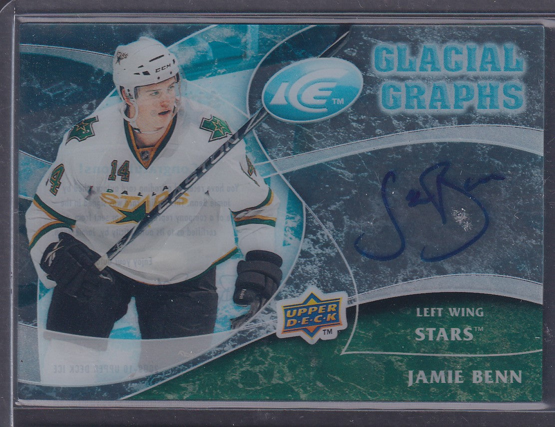 JAMIE BENN - 2009 Upper Deck Ice Rookie Glacial Graphs Auto #GG-BE
