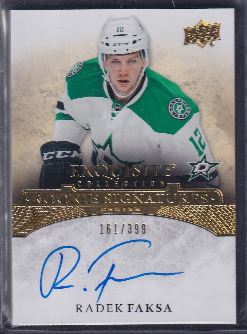RADEK FAKSA - 2015 Upper Deck Exquisite Rookie Signatures Auto #ERS-FA, /399