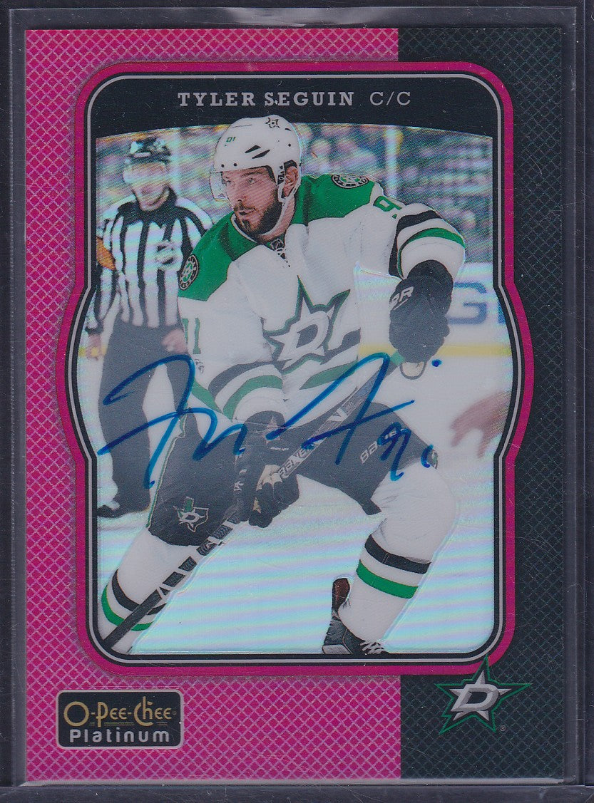 TYLER SEGUIN - 2017 O-Pee-Chee Platinum Red Rainbow Auto #R-15