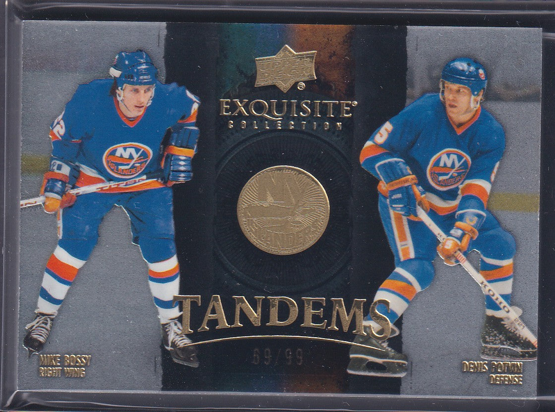 BOSSY / POTVIN - 2024 Upper Deck Exquisite Tandems #ET-BP, /99