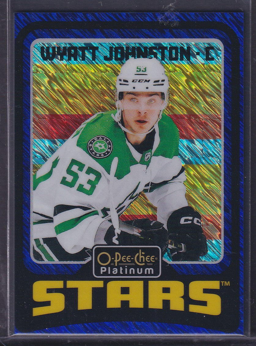 WYATT JOHNSTON - 2024 O-Pee-Chee Platinum BLUE LUSTER #R43, /100