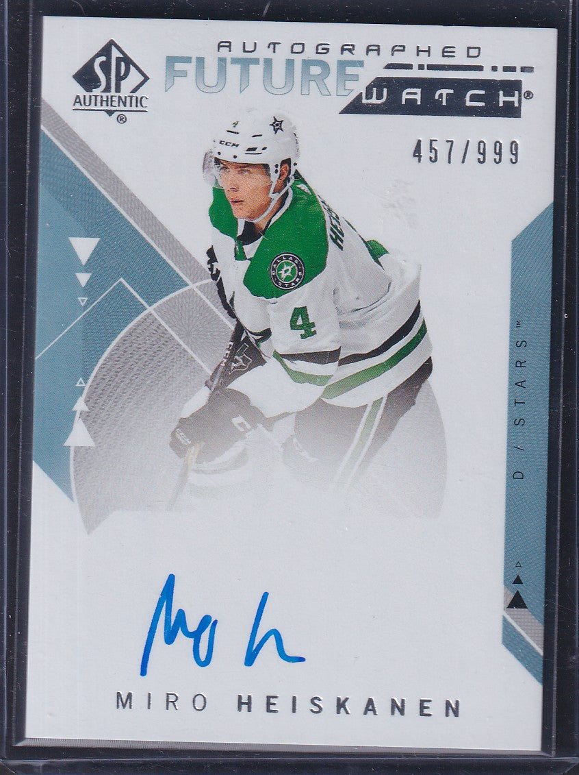 MIRO HEISKANEN - 2018 SP Authentic Future Watch Auto #191, /999