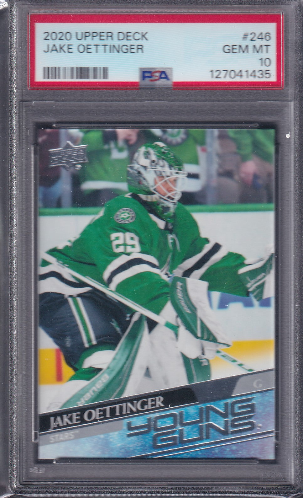 JAKE OETTINGER - 2020 Upper Deck Young Guns #246, PSA 10