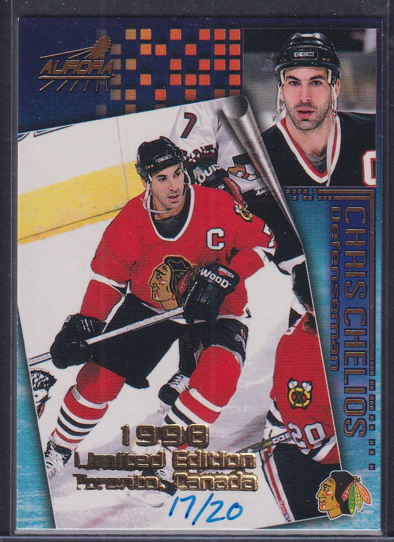 CHRIS CHELIOS - 1998 Pacific Aurora Toronto Show Expo Limited Edition #39, /20