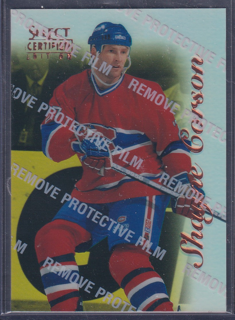 SHAYNE CORSON - 1996 Pinnacle Select Certified MIRROR GOLD #73