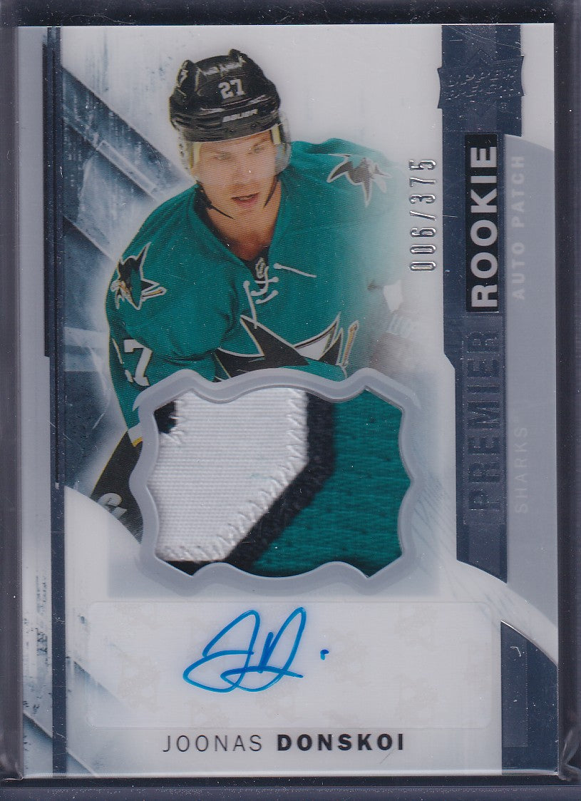 JOONAS DONSKOI - 2015 Upper Deck Premier Rookie Auto Patch #91, /375