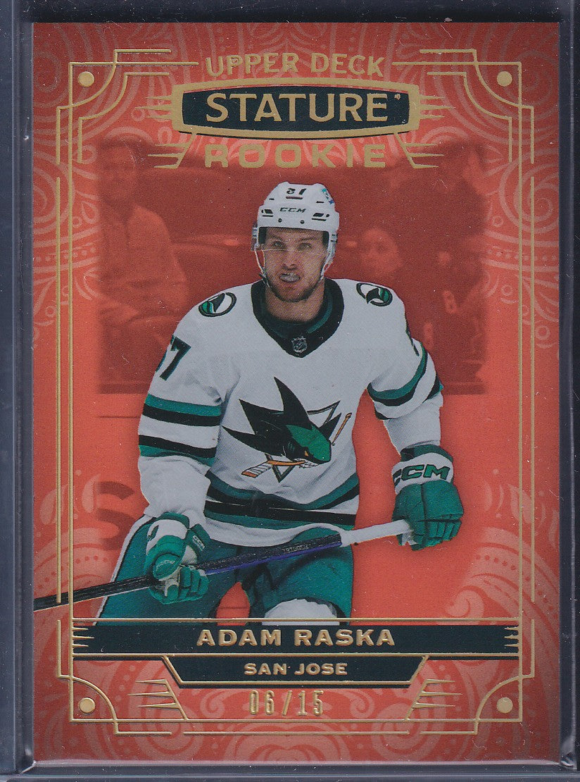 ADAM RASKA - 2022 Upper Deck Stature Rookie #191, /15