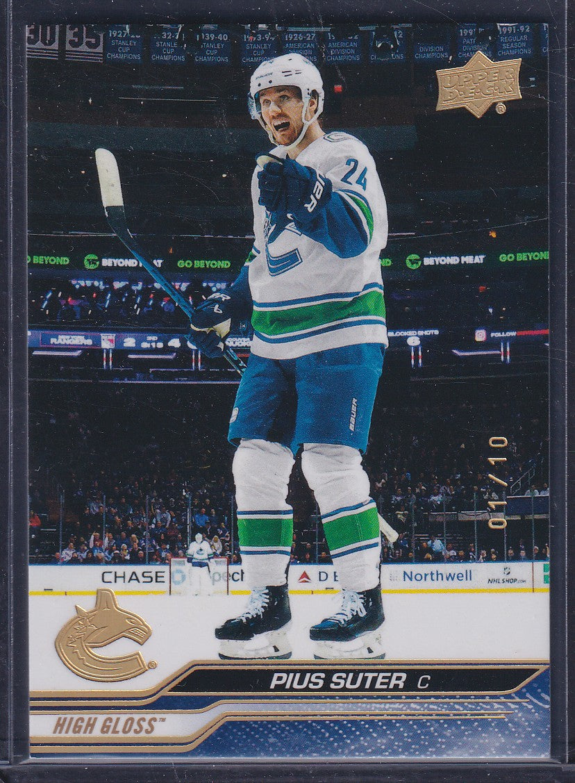 PIUS SUTER - 2023 Upper Deck HIGH GLOSS #640, /10