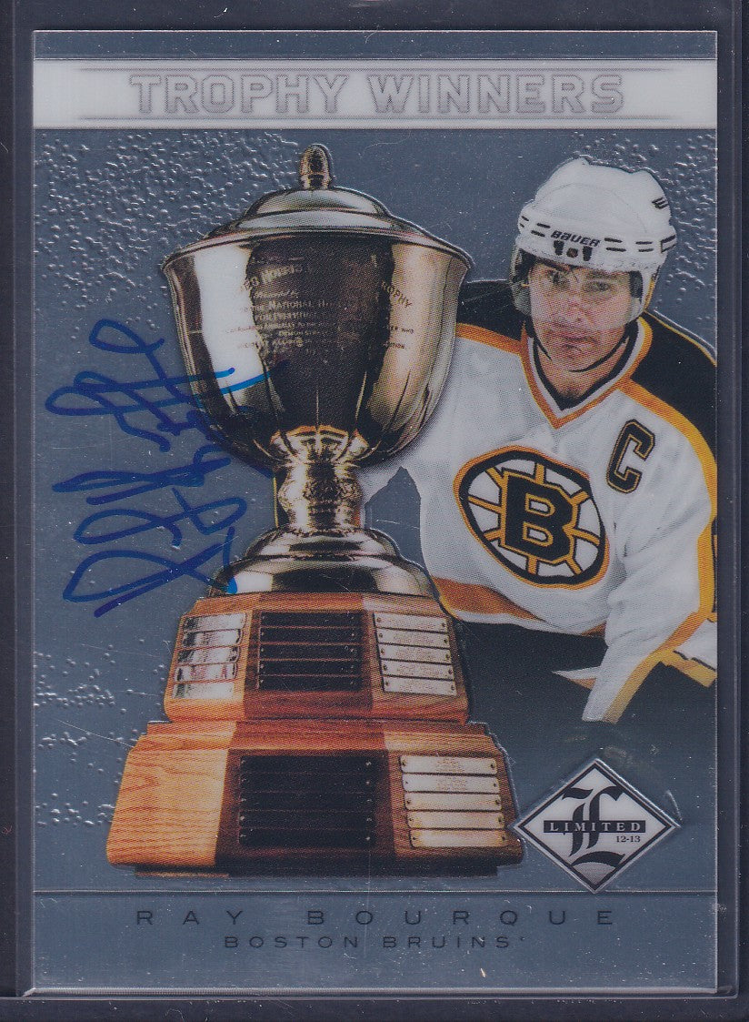 RAY BOURQUE - 2012 Panini Limited Trophy Winners Auto #TW-25, /99