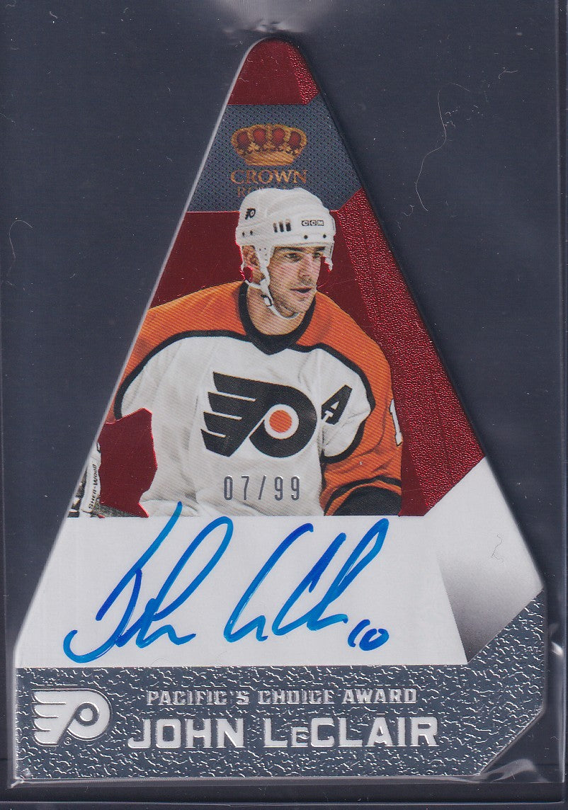 JOHN LECLAIR - 2013 Panini Pacific Choice Crown Royale Auto #PC-JLC, /99