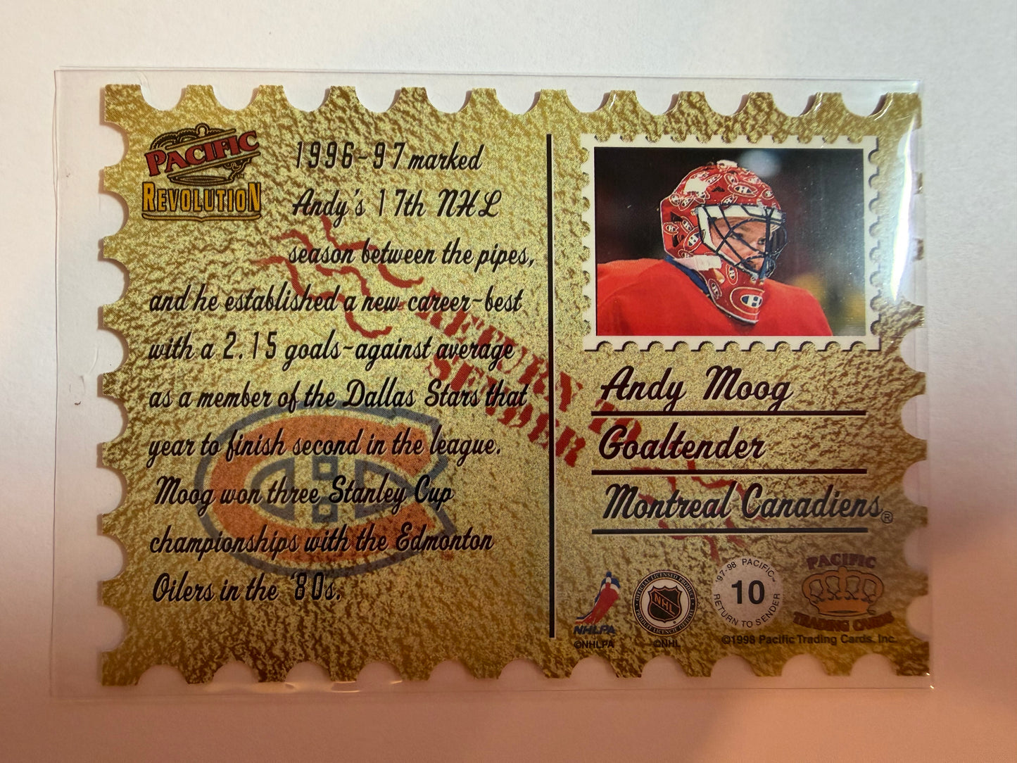 ANDY MOOG - 1997 Pacific Revolution Return to Sender Die Cut #10