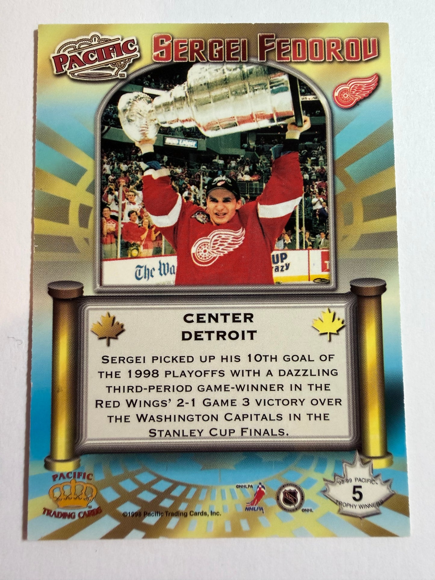 SERGEI FEDOROV - 1998 Pacific Trophy Winners #5