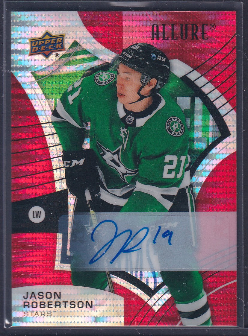 JASON ROBERTSON - 2021 Upper Deck Allure RED RAINBOW AUTO #46