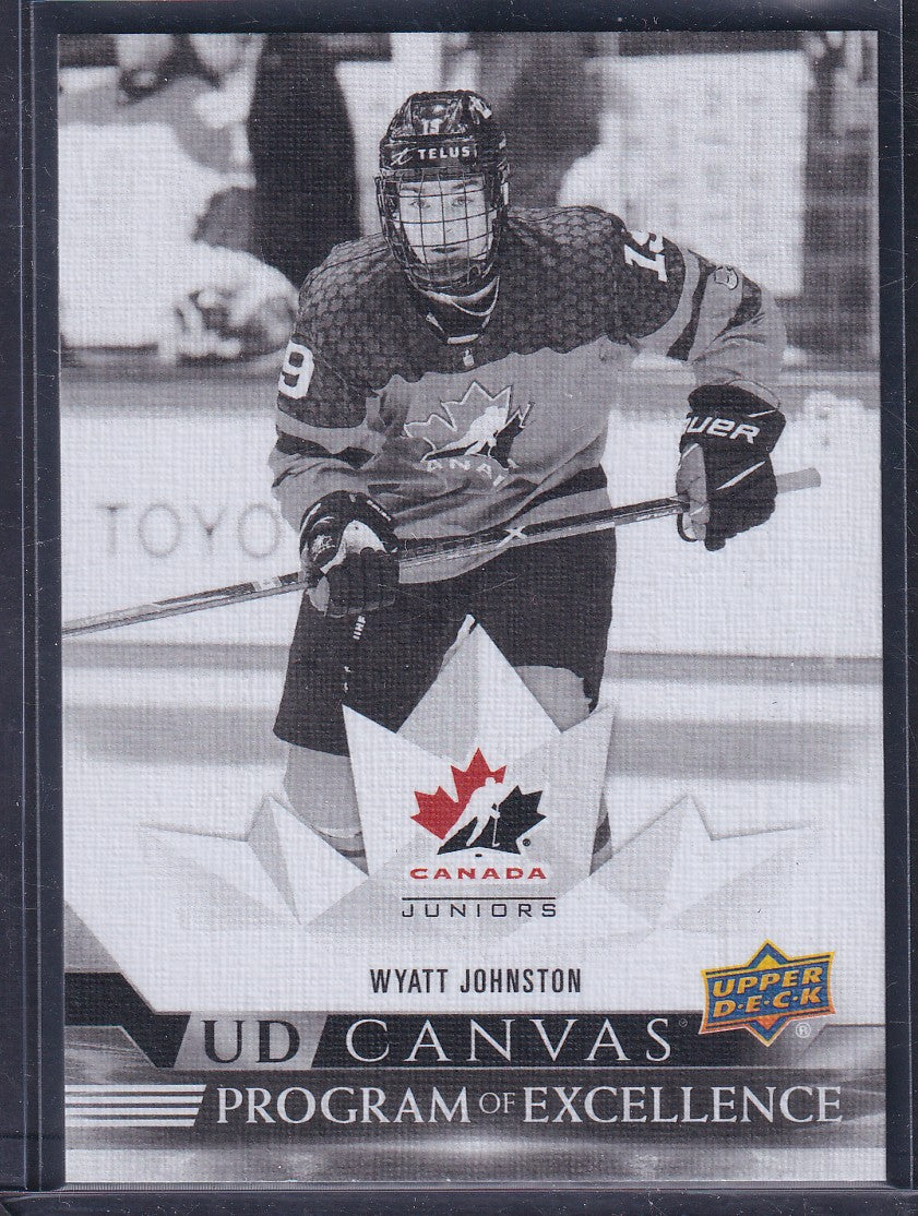 WYATT JOHNSTON - 2022 Upper Deck Program of Excellence Canvas BLACK #C264