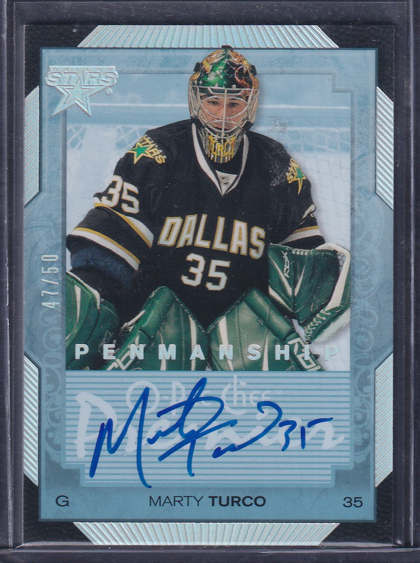 MARTY TURCO - 2007 O-Pee-Chee Penmanship Auto #PP-MT, /50