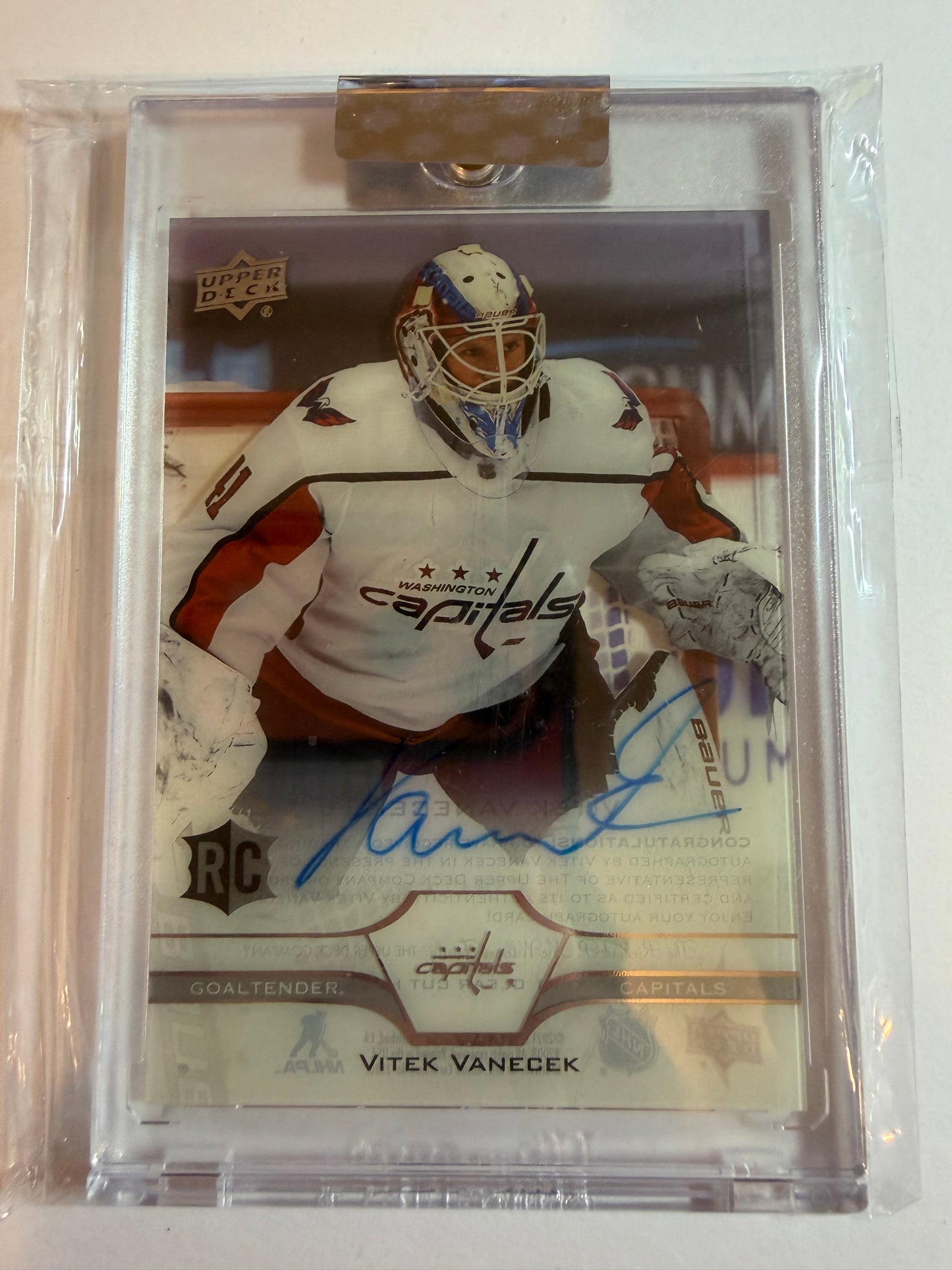 VITEK VANECEK - 2020 Upper Deck Clear Cut Rookie Auto #CC-VV
