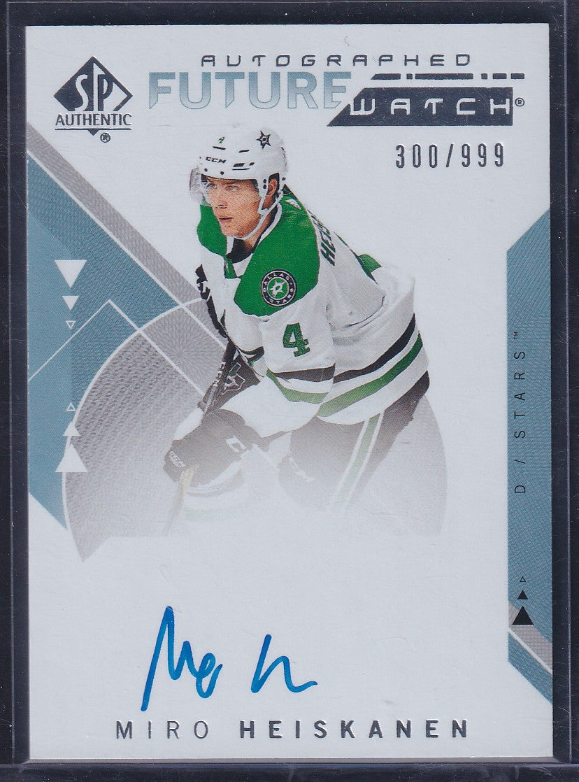 MIRO HEISKANEN - 2018 SP Authentic Future Watch Auto #191, /999