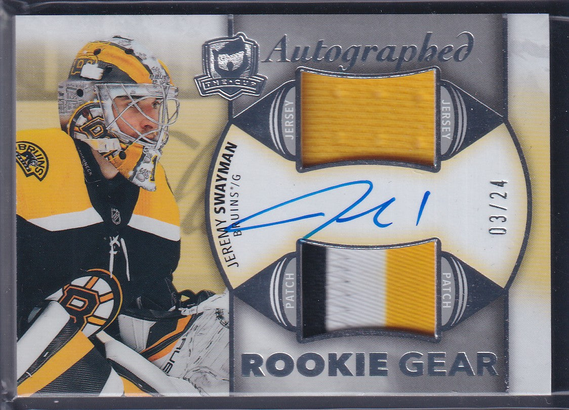 JEREMY SWAYMAN - 2021 The Cup Autographed Rookie Gear Auto Patch #RG-JS, /24