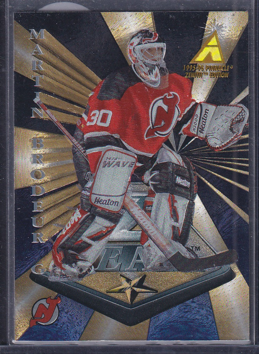 MARTIN BRODEUR - 1995 Pinnacle Zenith Edition Z Team #2